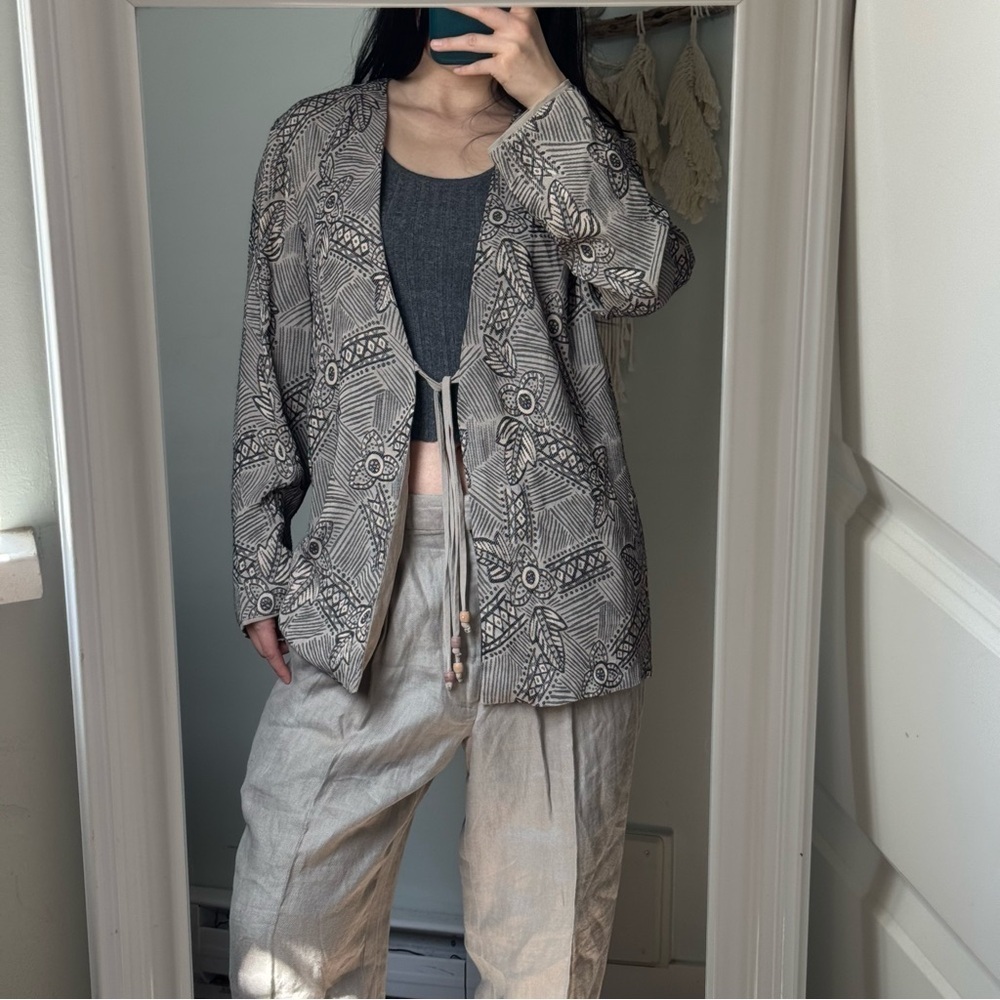 ✨ Boho Artisan Vintage Blazer ✨ - Picture 3 of 7